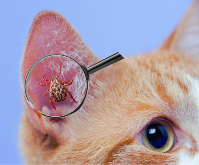 Untreated Ear Mites in Cats