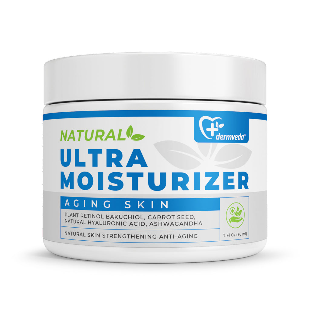 Dermveda Ultra Moisturizer Anti-Aging, Natural Skin-Strengthening Hydration Cream for Aging Skin - Nourishing Plant-Based Anti-Wrinkle Moisturizing Formula