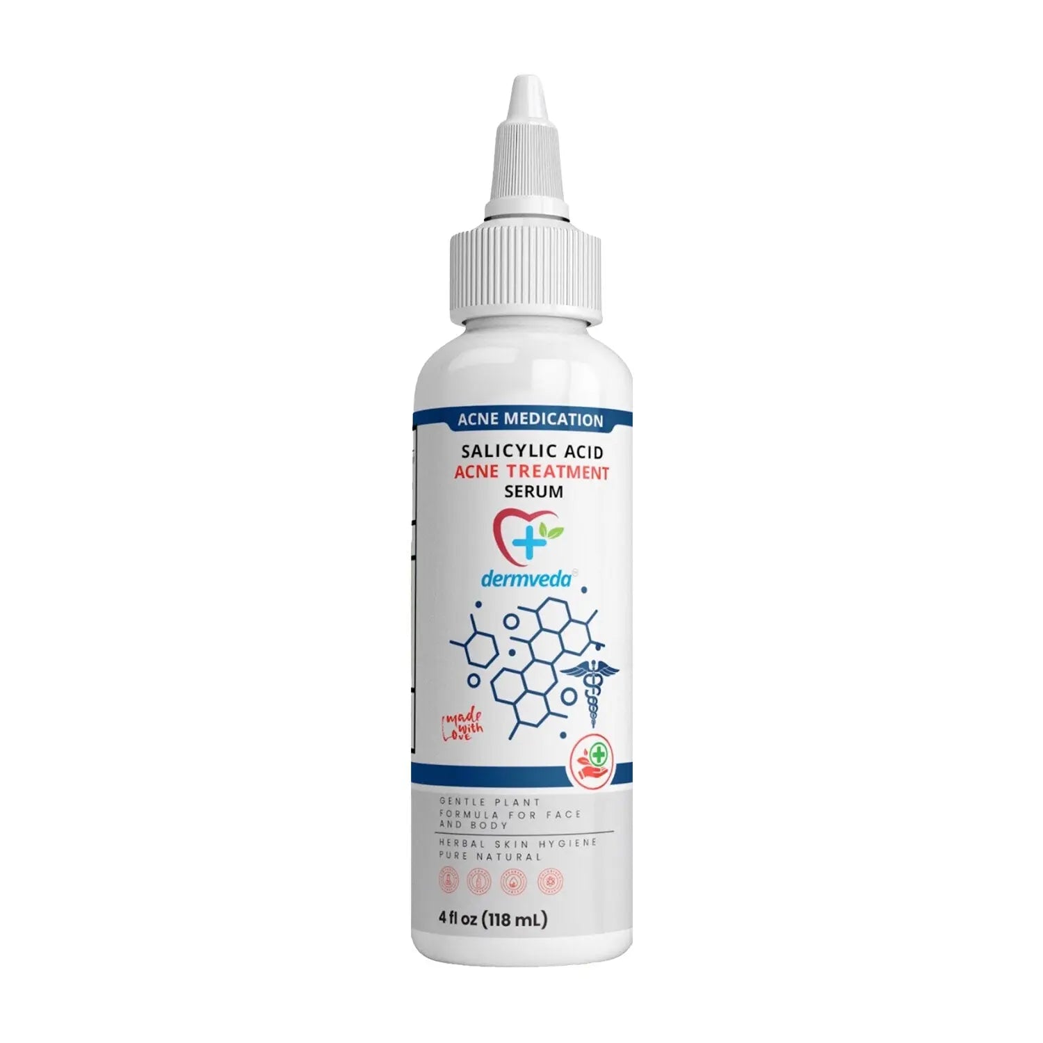 Dermveda acne treatment serum with salicylic acid for cystic acne treatment