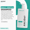 Ancient Roots Sulfate Free Daily Gentle Shampoo for Normal Hair, Scalp Comfort Shampoo for Men and Women, 8 Fl Oz