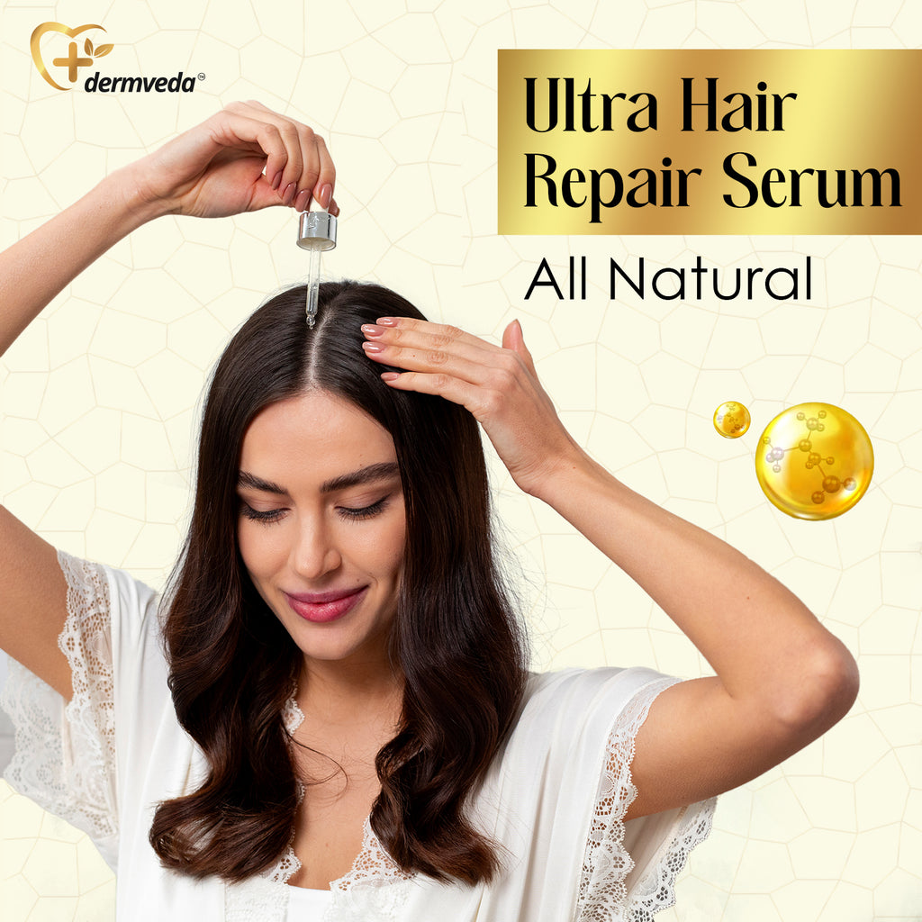 Dermveda Ultra Hair Repair Serum with Ashwagandha, Amla for Alopecia-Prone Scalp