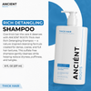Ancient Roots Thick Hair Rich Detangling Shampoo, Sulfate Free Shampoo, Aloe Vera Flaxseed Fenugreek Hibiscus Amla, Frizz Control Nourishing Cleanse and Smoothness, 8 Fl Oz