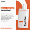 Ancient Roots Color-Respect Shampoo for Color-Treated Hair, Sulfate Free Shampoo, Aloe Vera Reetha Shikakai Amla Turmeric, Gentle Cleanse Smoothness Shine Support, 8 Fl Oz