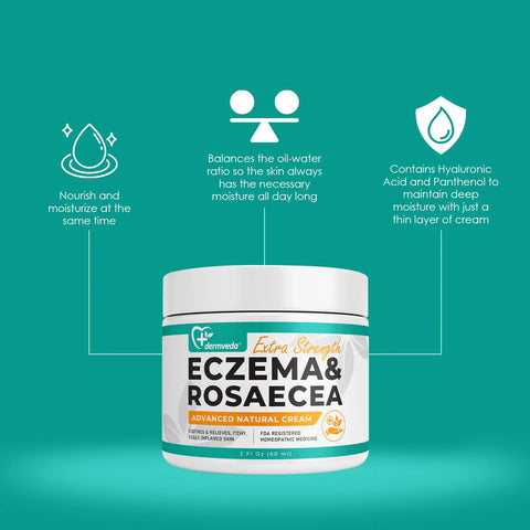 Dermveda Eczema and Rosacea Advanced Natural Cream Celsius Herbs