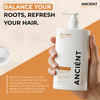 Ancient Roots Balancing Clarifying Shampoo with Neem, Karanja, Turmeric, Ginger, Reetha and Shikakai for Oily Roots and Scalp, 8 Fl Oz