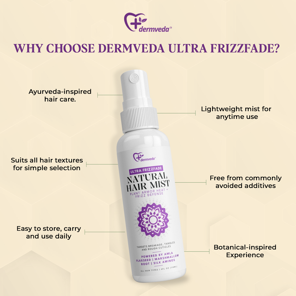 Dermveda Ultra Frizzfade Hair Mist, Hair Care for Women, 4 fl oz