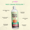 Petglow Plant-Based Flea and Tick Shampoo, for Dogs and Cats, with Cedarwood Rosemary, Botanical Daily Pet Wash, No Parabens, Phthalates, Chlorides, Good for Sensitive Skin, 4 Fl Oz