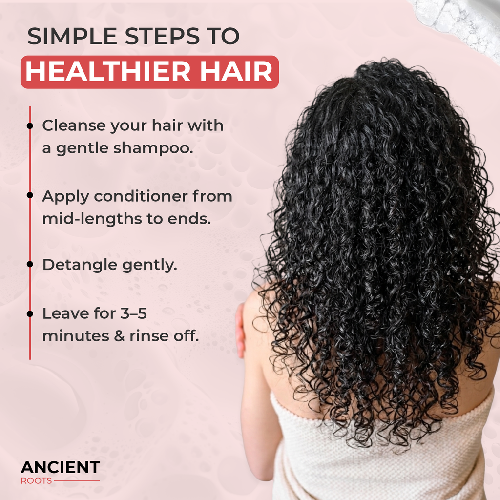 Ancient Roots Curly/Wavy Hair Curl Respect Conditioner with Aloe Vera, Flaxseed, Fenugreek, Hibiscus, Amla and Castor, High Slip Care for 2B-3C Curls, 8 Fl Oz