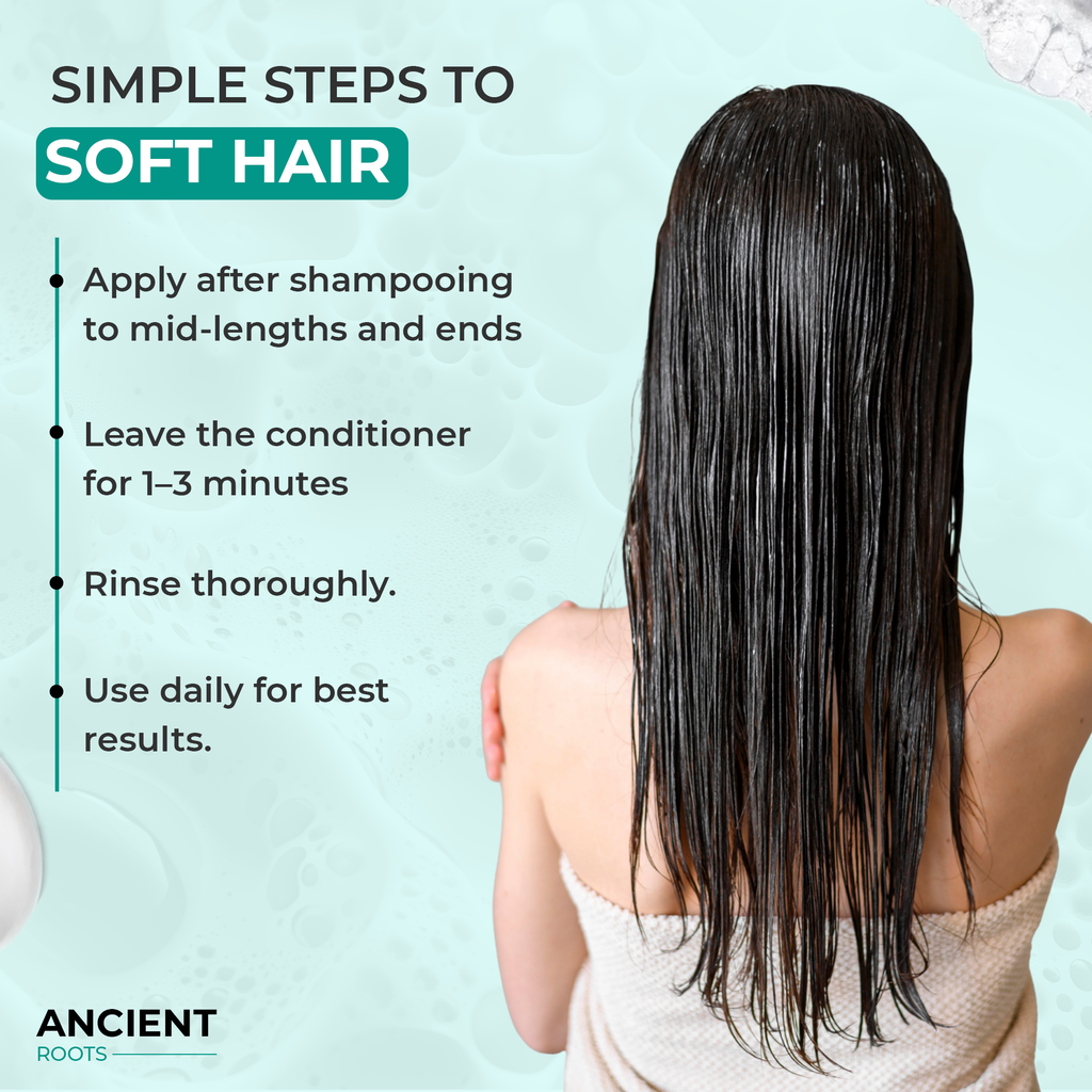 Ancient Roots Daily Gentle Conditioner for Normal Hair, Lightweight Detangling Conditioner for Natural Shine, 8 Fl Oz