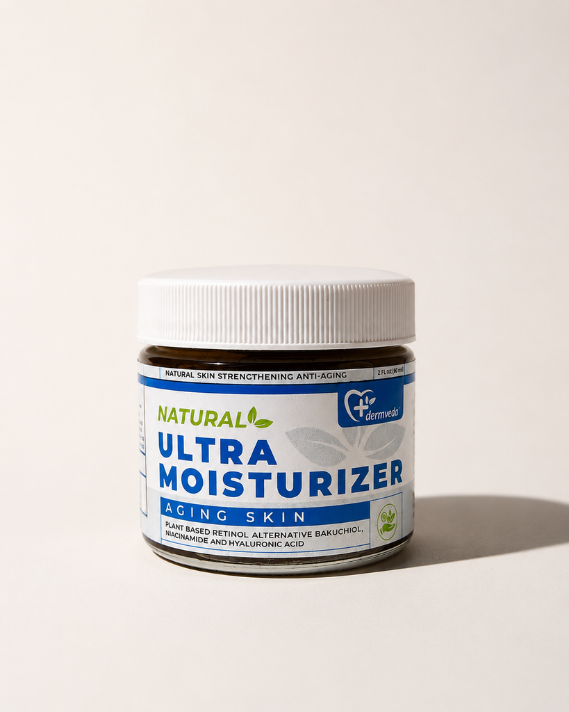 Dermveda Ultra Moisturizer Anti-Aging, Natural Skin-Strengthening Hydration Cream for Aging Skin - Nourishing Plant-Based Anti-Wrinkle Moisturizing Formula
