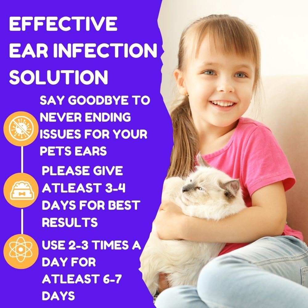 Petglow Antibiotics for Dog Ear Infection - Dog Ear Drops for Ear Infection