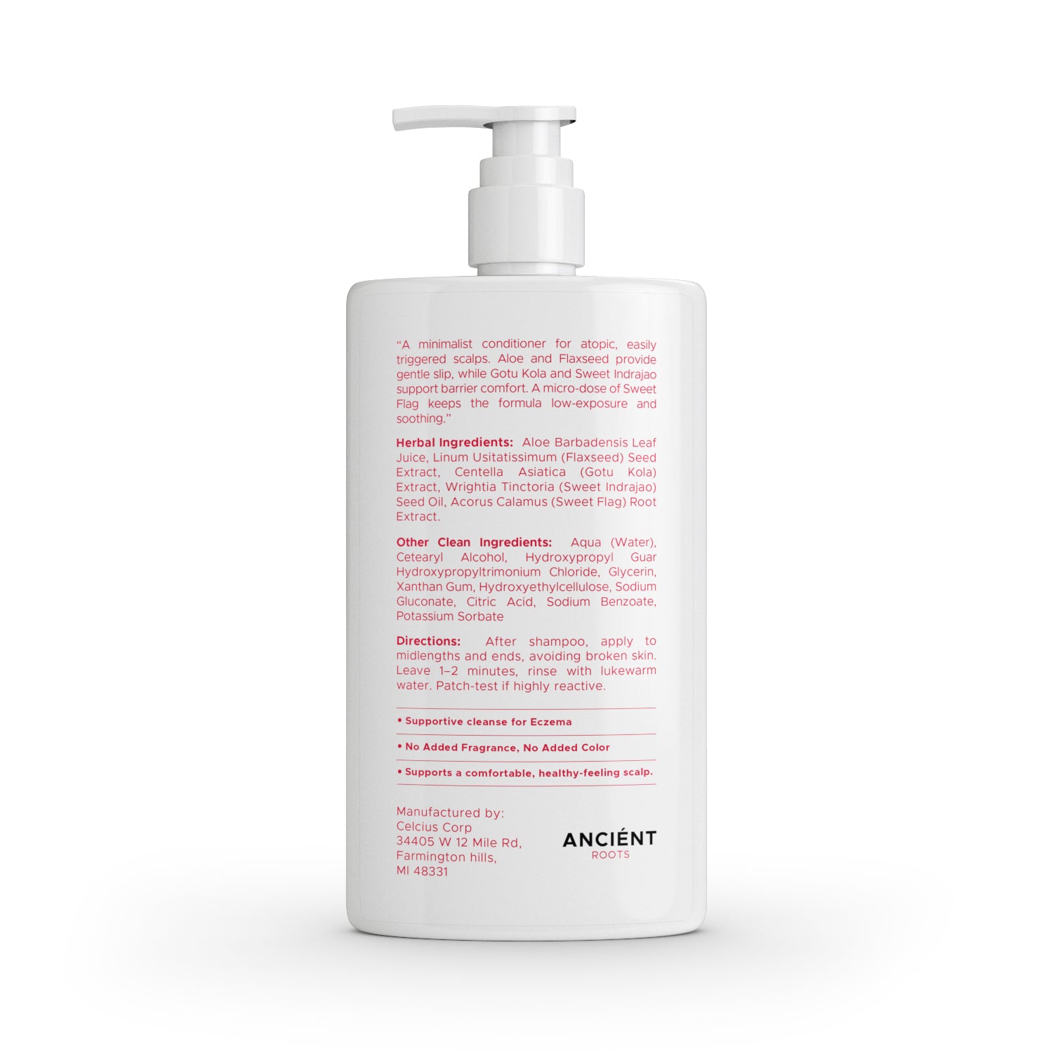 Ancient Roots Eczema Atopic Friendly Conditioner for Reactive Scalp, B
