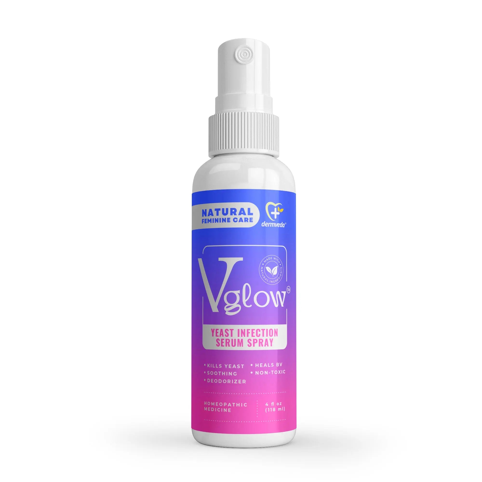 Dermveda Vglow yeast infection serum spray for natural feminine care