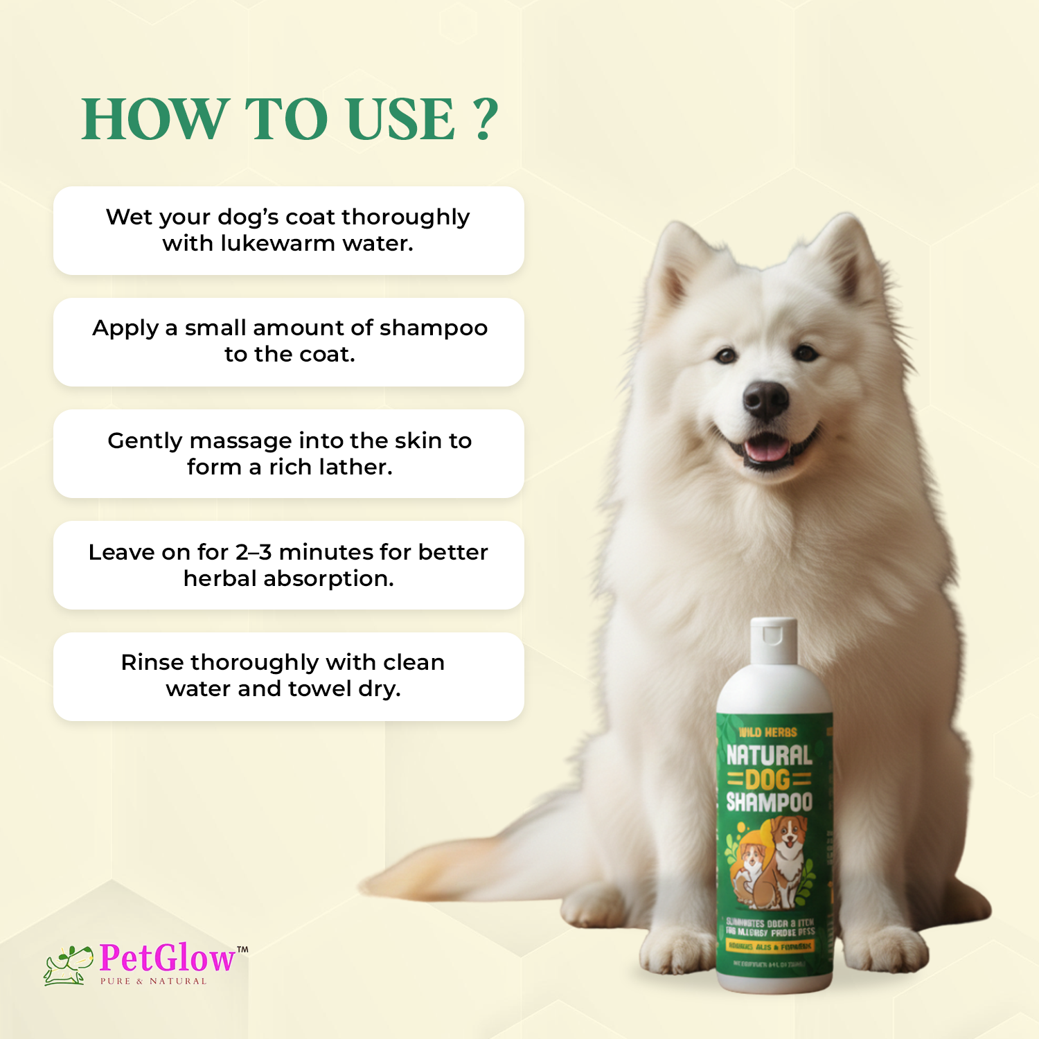 Wild Herbs Natural Dog Shampoo 5